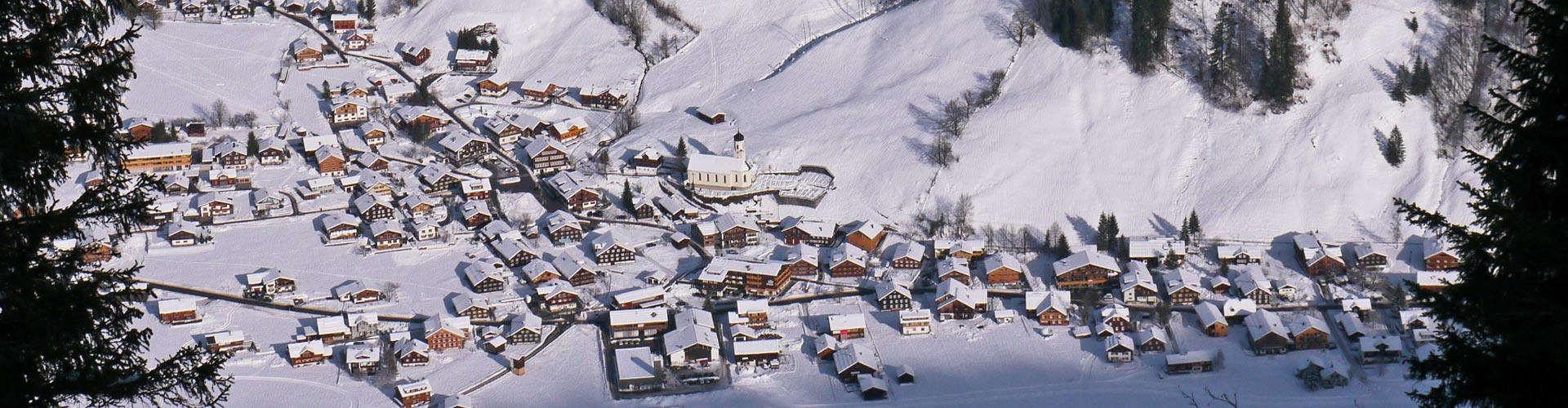 Winterbild Gemeinde Schoppernau