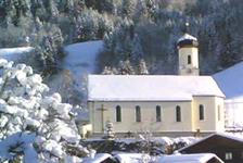 Die Pfarrkirche von Schoppernau